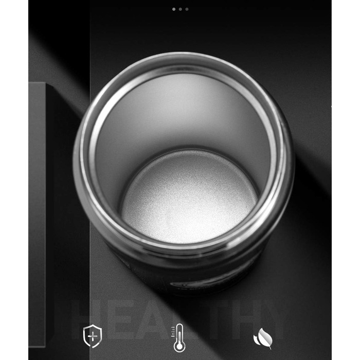 Термокружка-дорожній стакан SLOSH з кришкою, BPA-free, 380 мл, чорний