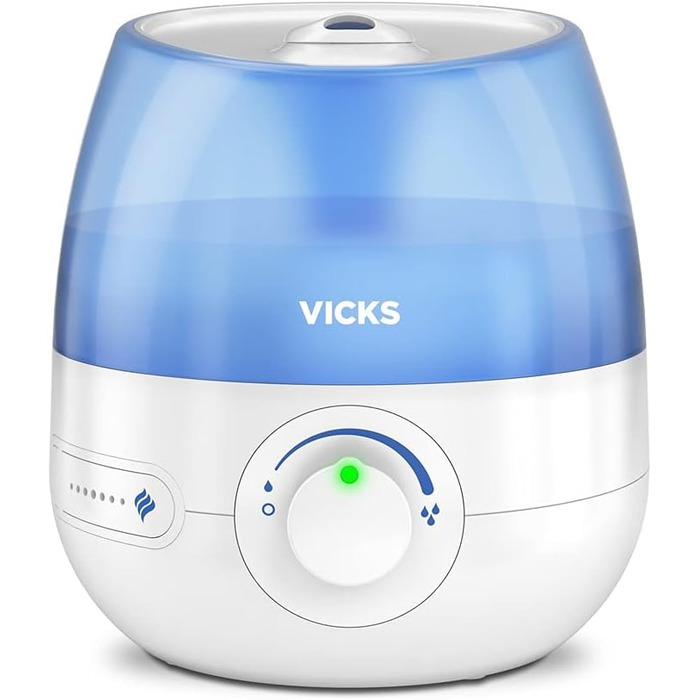 Зволожувач повітря Vicks Mini Cool Mist Ultraschall VUL525 - компактний, тихий, для сну, кашлю та застуди