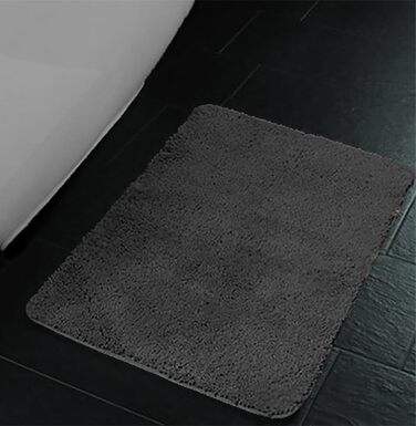 Brandsseller Bath Mat Set - 2 Piece Set (50x80cm & 45x50cm) - Green & Black