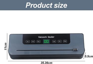 Вакуумний пакувальник Focenat з нарізкою, комплект з 10 пакетами, для зберігання продуктів харчування, міцна зварювальна швейна 30 см