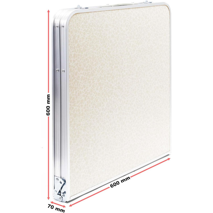 Зручний складаний туристичний стіл з регулюванням висоти 54/61/70 см. Алюмінієвий каркас, стільниця з МДФ, портативний, багатофункціональний, буфетний, для кемпінгу, саду та відпочинку (120x60x70 см)