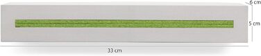 Buchenbusch urban design key board with concrete shelf 'light edition' 33x6x5 cm, key board wall, key storage hallway, (Light Green)