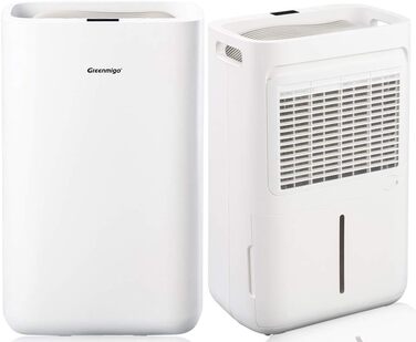 Електричний осушувач повітря Greenmigo 13л/24г - для дому, підвалу, шафи. Осушувач повітря для приміщень до 50м² - тихий, з функцією очищення повітря. Захист від вологи та плісняви.