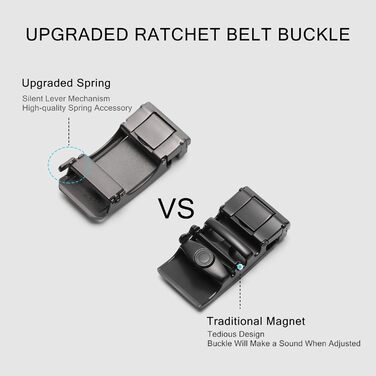 Чоловічий шкіряний ремінь SENDEFN з автоматичною застібкою-ратом, ширина 35 мм, регульований розмір (115 см/32''-38'', 125 см/36''-42''), колір: золотий діагональний коричневий