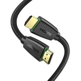 Кабель HDMI UGREEN 4K 60Hz UHD 2.0 з підтримкою ARC, HDR, 3D, Ethernet, 18Gbps, 2 метри (1.0м), сумісний з TV, монітором, Blu-ray, PS5/PS4/PS3, Xbox Series S, Soundbar