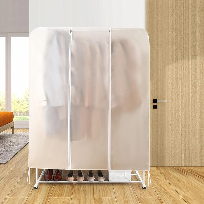 2 шт. Пранці для одягу GQC, великі, прозорі, з PEVA, 150 x 50 x 150 см - захист від пилу, для одягу, костюмів, пальто, сорочок, курток