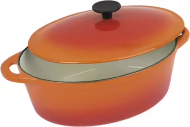 Crealys Tradifonte 501602 Pot, oval, Orange (6.5 l)