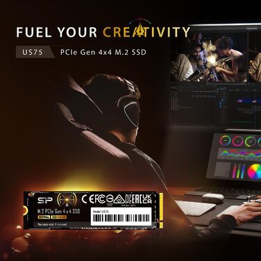 SSD Silicon Power 1TB NVMe PCIe Gen4 M.2 - до 5000 МБ/с