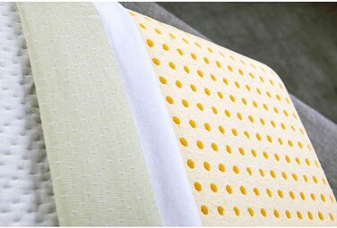 Подушка EVERGREENWEB 40x80 см, 9 см, ортопедична, 100% Memory Foam, знімний чохол алое вера та бавовна, для болю в шиї, медичний пристрій