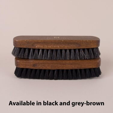 FootFitter shoe shine brush made from genuine horsehair