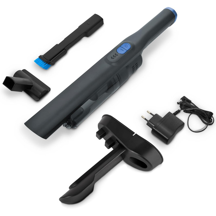 MEDION 2-в-1 Бездротовий акумуляторний пилосос з насадкою-трубою та підлоговою щіткою (BLDC-двигун, HEPA-13 фільтр, фільтрація пилу та алергенів, потужність всмоктування 20 kPA, док-станція, бездротовий, MD11515) білий