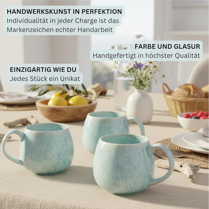 Набір кавових чашок з блюдцем Singer Paros, 8 шт., 160 мл, кераміка, кремовий колір, внутрішнє матування, преміум-якість