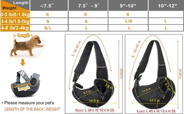 Переносна сумка-кенгуру для собак і котів, блакитна, 45 x 13 x 28 см, до 4.5 кг