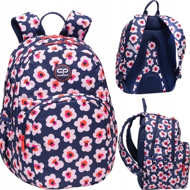 Багатовідсіковий шкільний рюкзак CoolPack (синій, помаранчевий, рожевий), 27 л