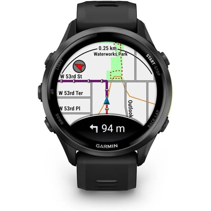 Garmin Forerunner 970 Carbon Grey – Розумний годинник для бігу з Amoled-дисплеєм та ліхтариком | До 15 днів роботи від акумулятора