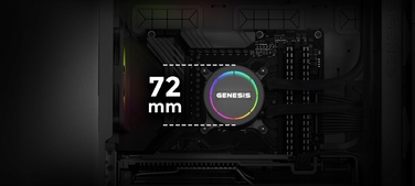 Система водяного охолодження GENESIS Hydria 360 ARGB, чорна