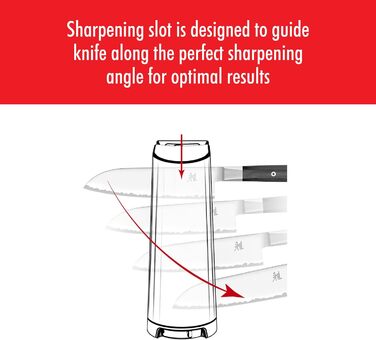 Професійна точилка для ножів ZWILLING V-Edge, для західних та японських лез, чорна