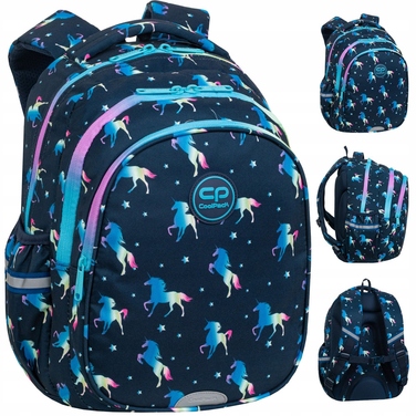 Шкільний багатосекційний рюкзак CoolPack, синій, 21 л
