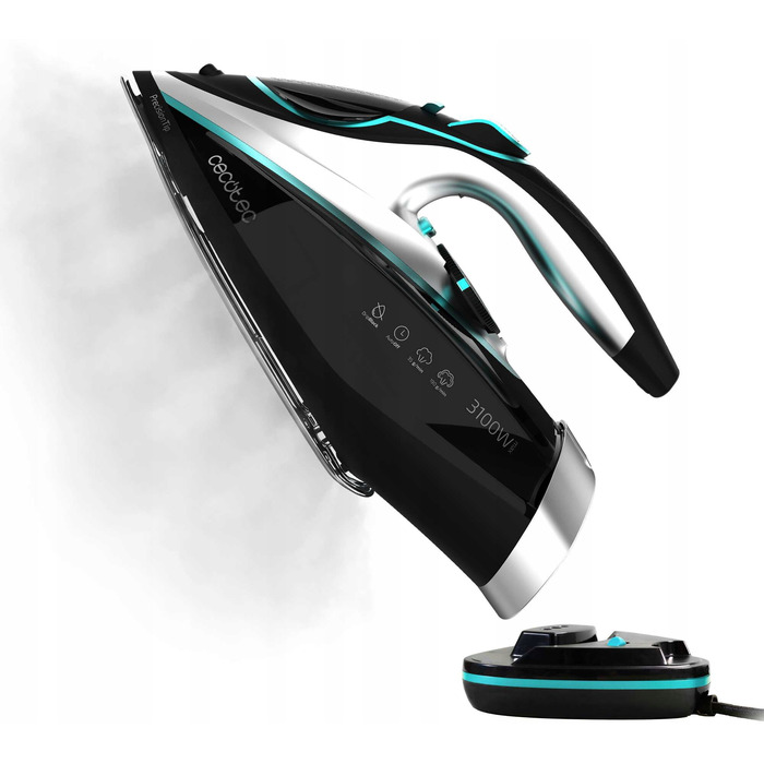 Бездротова парова праска Cecotec IronHero 3100 Cordless, 3100 Вт, чорна