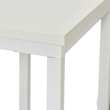 Relaxdays C-Shaped Side Table with Wheels