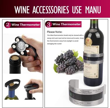 Набір для відкриття вин у дерев'яній коробці, подарунковий, люкс, сомельє, аксесуари для вина