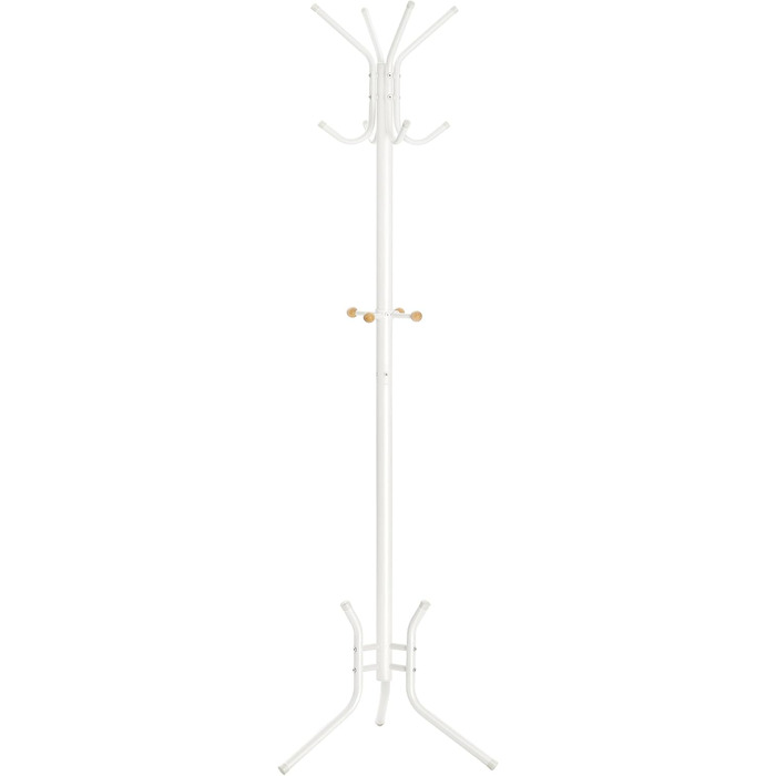 SONGMICS 182 cm Height Wardrobe Rack, Stable Metal Clothes Rack, White, RCR19W (53.5 x 53.5 x 178H cm, Pearl White)