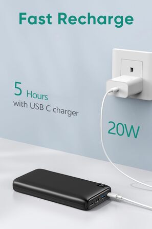 Powerbank A ADDTOP 26800mAh з Power Delivery 22.5W: 4 порти для смартфонів, планшетів та іншого
