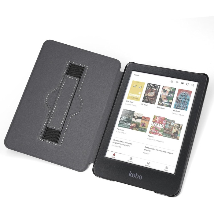 Чохол для Kindle/Kobo/Tolino з підставкою та авто-ввімкненням/вимкненням, блакитний