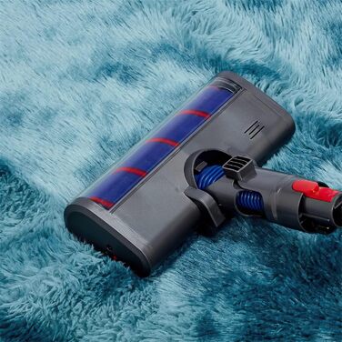 Килим для вітальні, дитячої, спальні 200x300 см, темно-синій, миючий, з антиковзанням, високий ворс