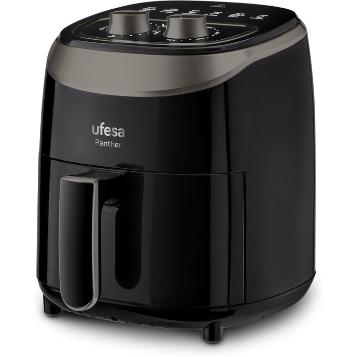 Фритюрниця Ufesa Twist з гарячим повітрям, 2л, 6 програм, 1200W, таймер, 80-200°C, BPA Free, антипригарне покриття, Cool-Touch, білий, ексклюзив Amazon