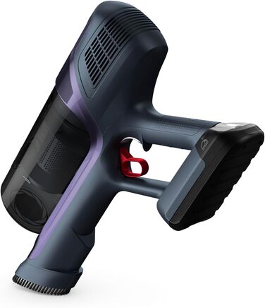 Rowenta RH6838 X-Pert 6.60 ESSENTIAL Cordless Vacuum | Stick and Handheld Vacuum in One | 45 Minute Run Time | LED Nozzle | Removable Battery | Includes Upholstery & Crevice Nozzle | Red/Black without Pet Hair Brush