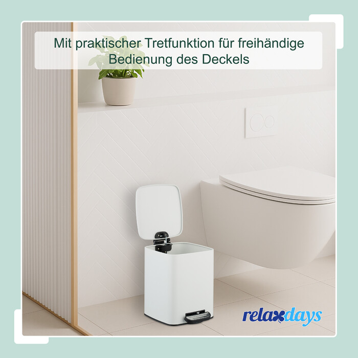 Relaxdays Square Cosmetic Container 6 Liter