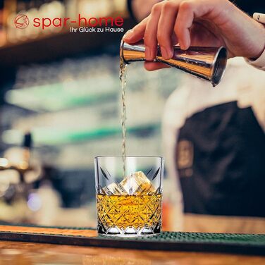 Набір склянок для віскі Spar-Home, 12 шт, 345 мл, кришталь, Tumbler