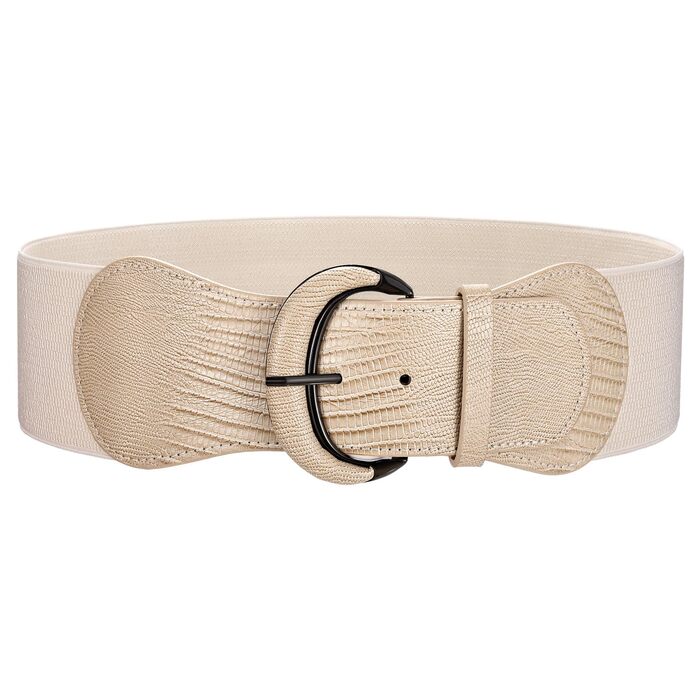 Жіночий широкий еластичний пояс WERFORU для суконь та костюмів, хакі, 58-66 см