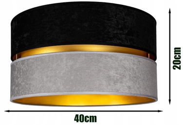 Підлогова лампа Glimex MODERN E27 60 Вт, чорний, сірий, жовтий