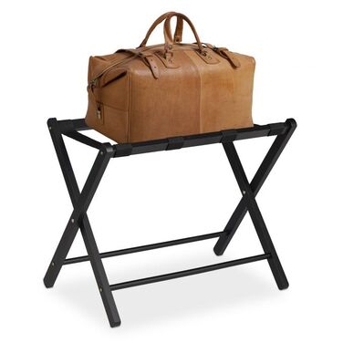 Relaxdays Wooden Folding Suitcase Stand