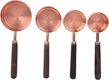 Measuring spoons, measuring cups, 4-piece set, household stainless steel rose gold measuring spoon set, kitchen baking tools