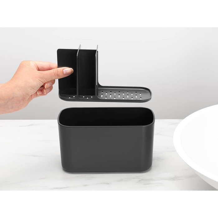 Органайзер для ванної Brabantia Renew, пластик, темно-сірий, універсальний розмір