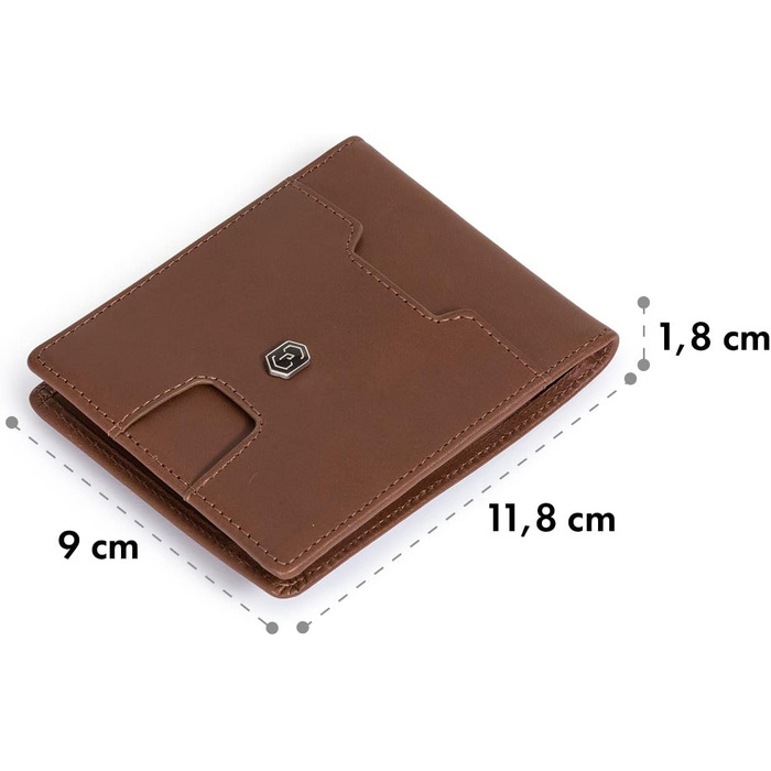 Чоловічий тонкий гаманець ZNAP® з RFID захистом | Slim Wallet для кредитних карток (8 карт)