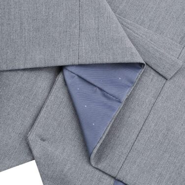 Чоловіча жилетка Allthemen V-подібний виріз, однобортна, Slim Fit, для ділового костюма (3XL, світло-сіра)