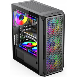 Корпус Cased L-W209 Midi Tower, чорний