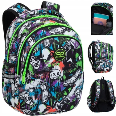 Багатофункціональний шкільний рюкзак CoolPack, багатоколірний, 21 л