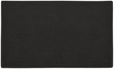 Килимок для ванної кімнати Beautissu BeauMare WR, 50x80 см, чорний, з мікрофібри, антиковзаючий, для ванної