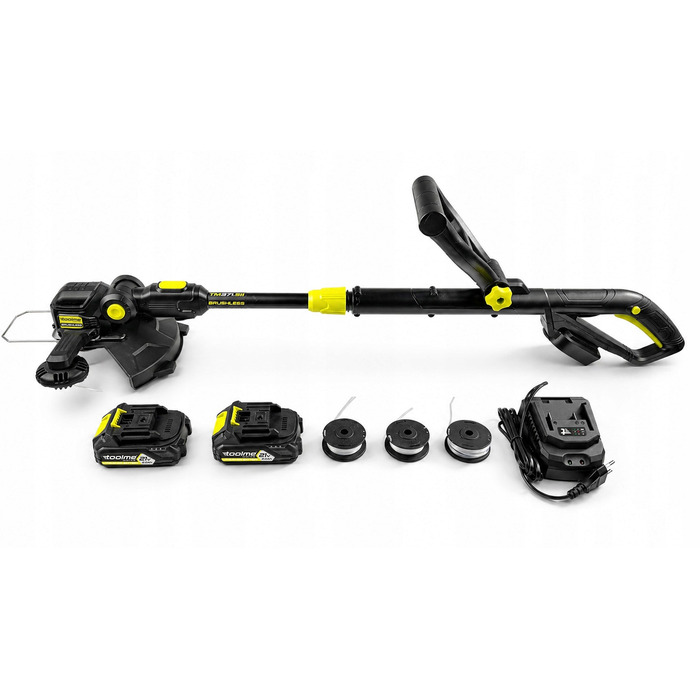 Акумуляторний тример для трави Toolme TM371 (21В) з безщітковим двигуном