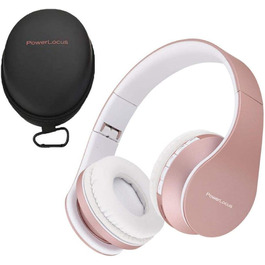 Бездротові навушники PowerLocus Over Ear Bluetooth з мікрофоном (Rose Gold)
