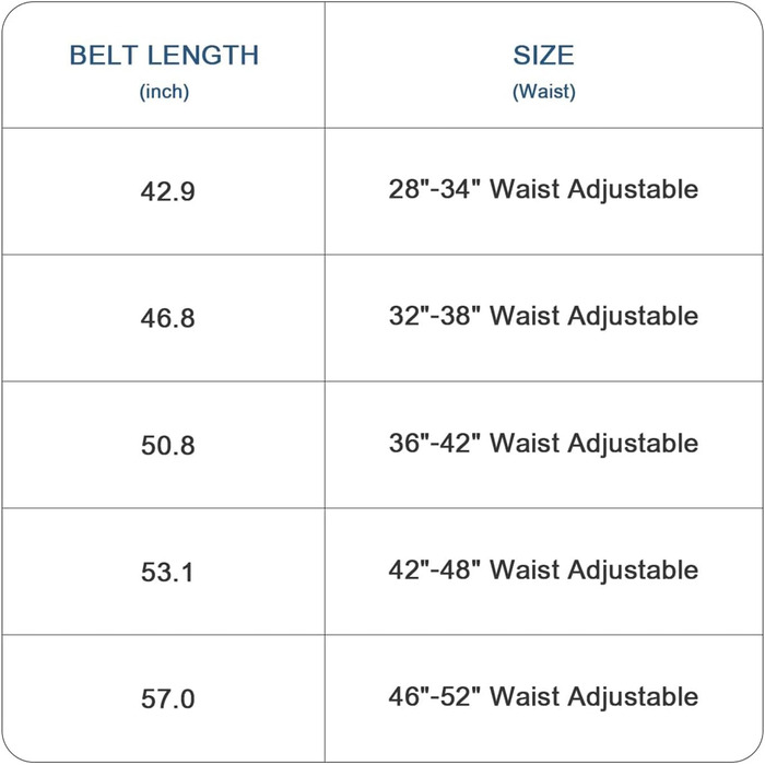 Чоловічий шкіряний ремінь на пряжці з регулюванням, 2 шт. для одягу та відпочинку, індивідуальний розмір