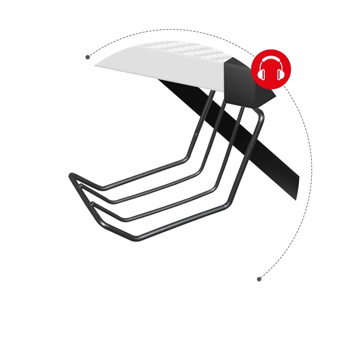 Кутовий ігровий стіл Huzaro Hero 6.3, білий