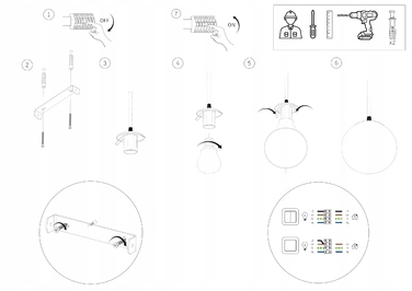 Стельовий світильник Milo Ecru бежевий, металевий, на 4 цоколі E27, 28x70 см
