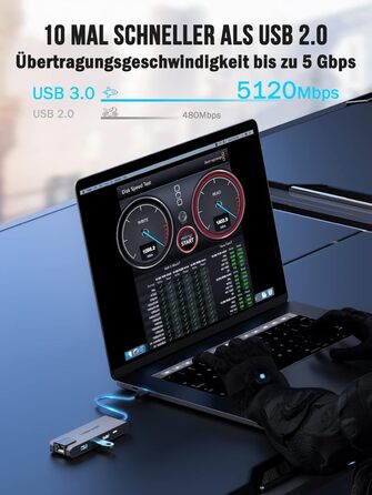 Lemorele USB-C хаб 14-в-1: док-станція з 3 портами дисплея (2 HDMI 4K + VGA), 5 USB (3x USB 3.0), 100W PD, SD/TF кардрідер, аудіо, сумісна з MacBook, Dell, Windows