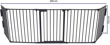 Вольєр для цуценят 8-секційний, вольєр для вигулу собак з захисним тентом, гнучкий та складаний вольєр для собак, загородження для цуценят, кроликів та дрібних тварин - 80 * 60 см (8 шт.)